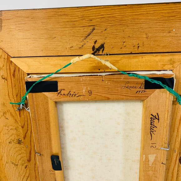 Timeless Hollywood Regency Original Floral Oil Painting Wall Art Wood Frame VTG - Picture 6 of 8